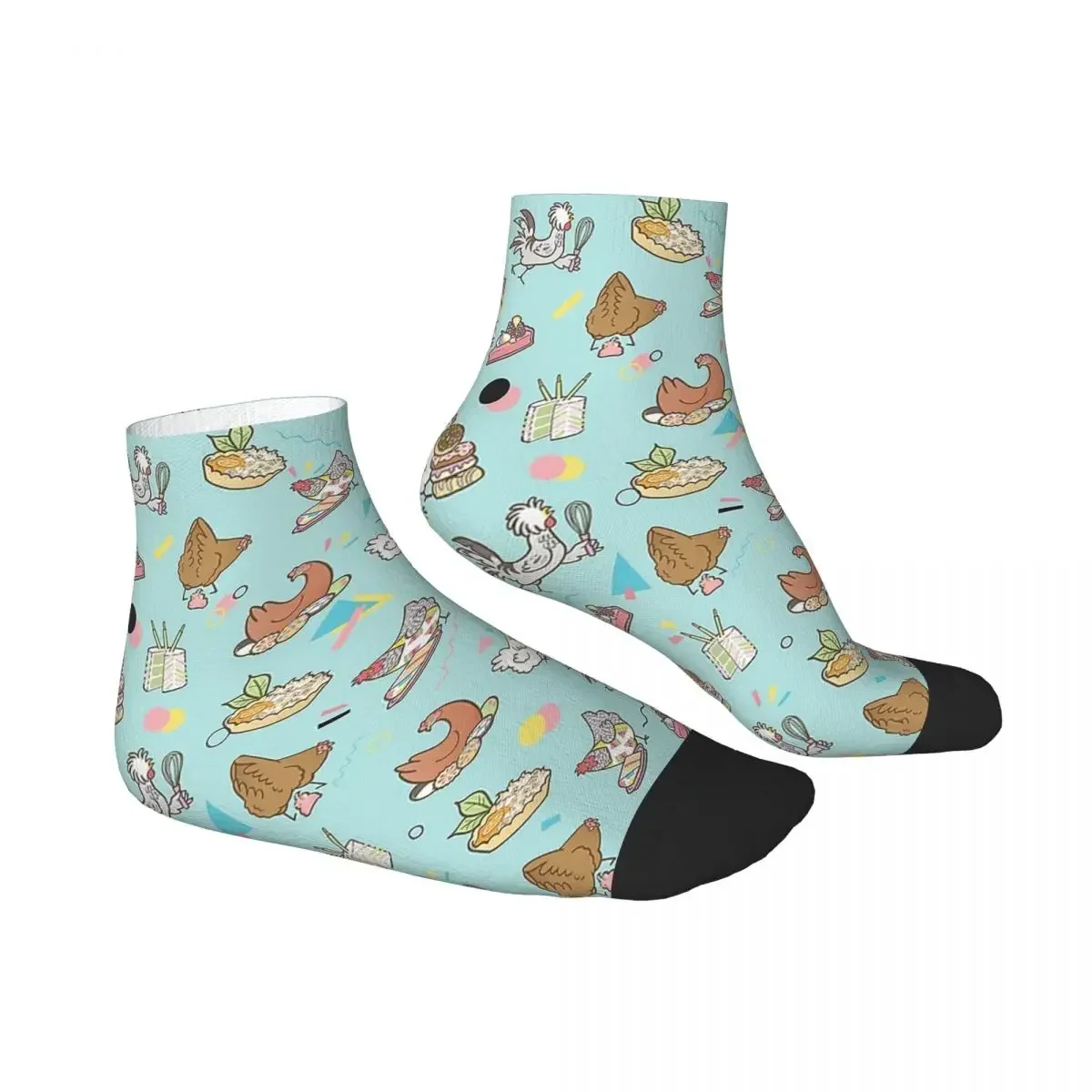 Chicken Dessert Party - SGB X BWC Носки Harajuku Супер мягкие чулки Всесезонные носки Аксессуары