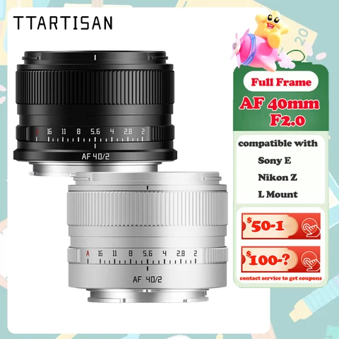 TTArtisan AF 40 мм F2 Объектив для полнокадровых камер