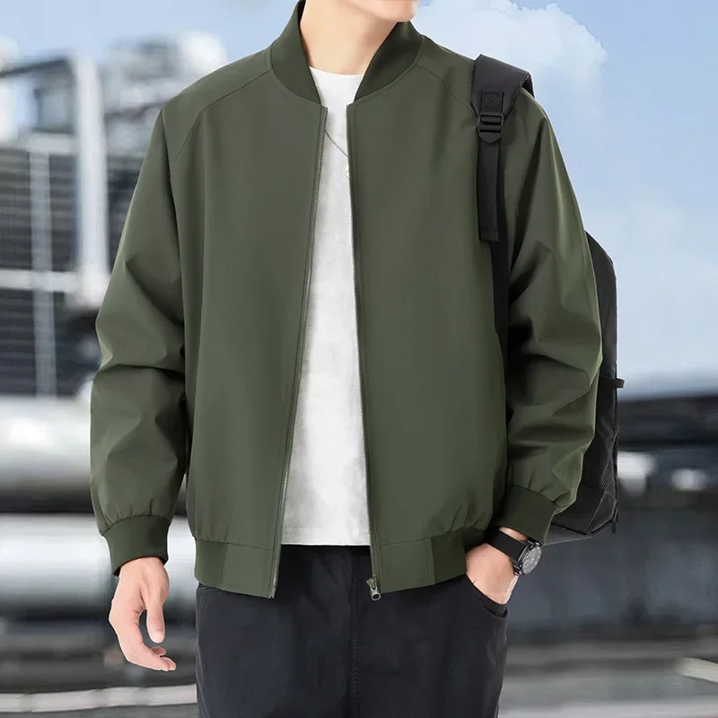 Осенняя новая свободная Мужская куртка бейсболка деловая версия для молодежи