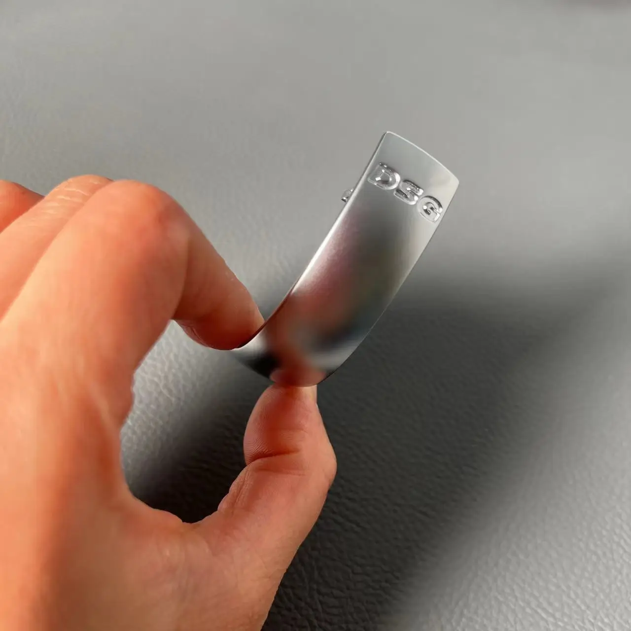 

Ручка переключения передач DSG, хромированная кожаная синяя и красная боковая крышка для VW Golf 6 7 R GTI Passat B7 B8 CC R20 Jetta MK6 GLI