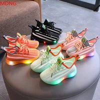 kids children spring autumn breathable led sports shoes boys girls soft bottom anti slip baby shoes toddler shoes baby shoes