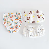 New 3 Pcs/lot Baby Cloth Diaper Training Pants 6 Layers Baby Reusable Washable Cotton Elastic Waist Cloth Diapers 8-18KG Nappy