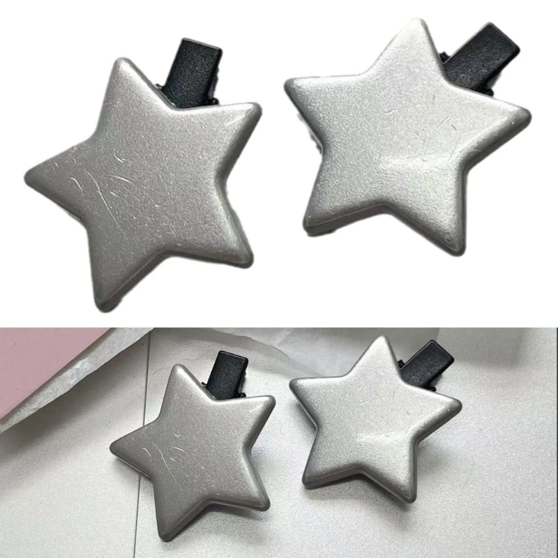 

Teenager Girl Adults Women Metal Star Hairclip 1/2pcs Girls Clip Household Suppl DropShip