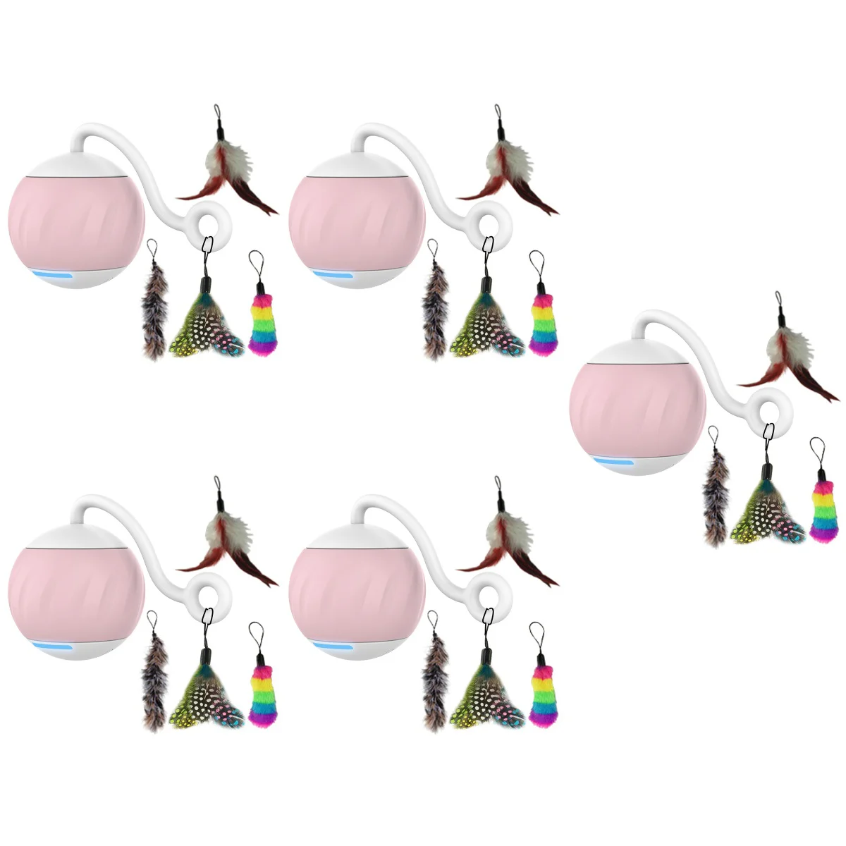 

5 Sets of Household Cat Plaything Interesting Kitten Wear-resistant Kitten Plaything