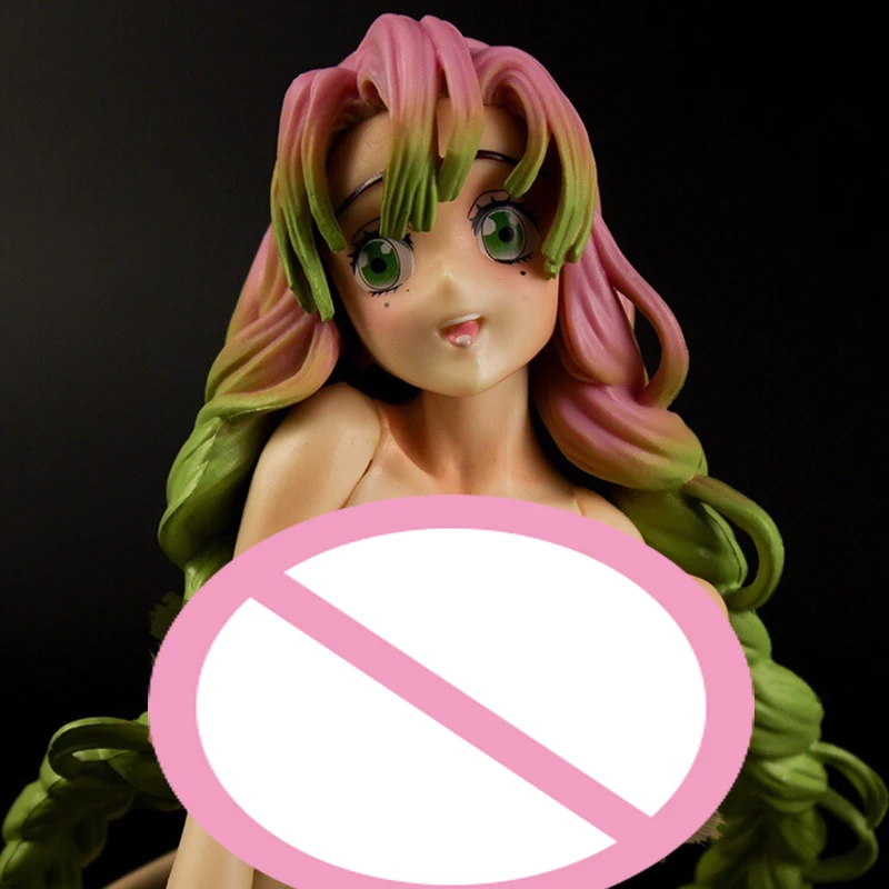 

Anime Demon Slayer Kanroji Mitsuri Action Figure Kneeling Position Sexy Beautiful Girl PVC Collection Model Dolls Toys for Gifts