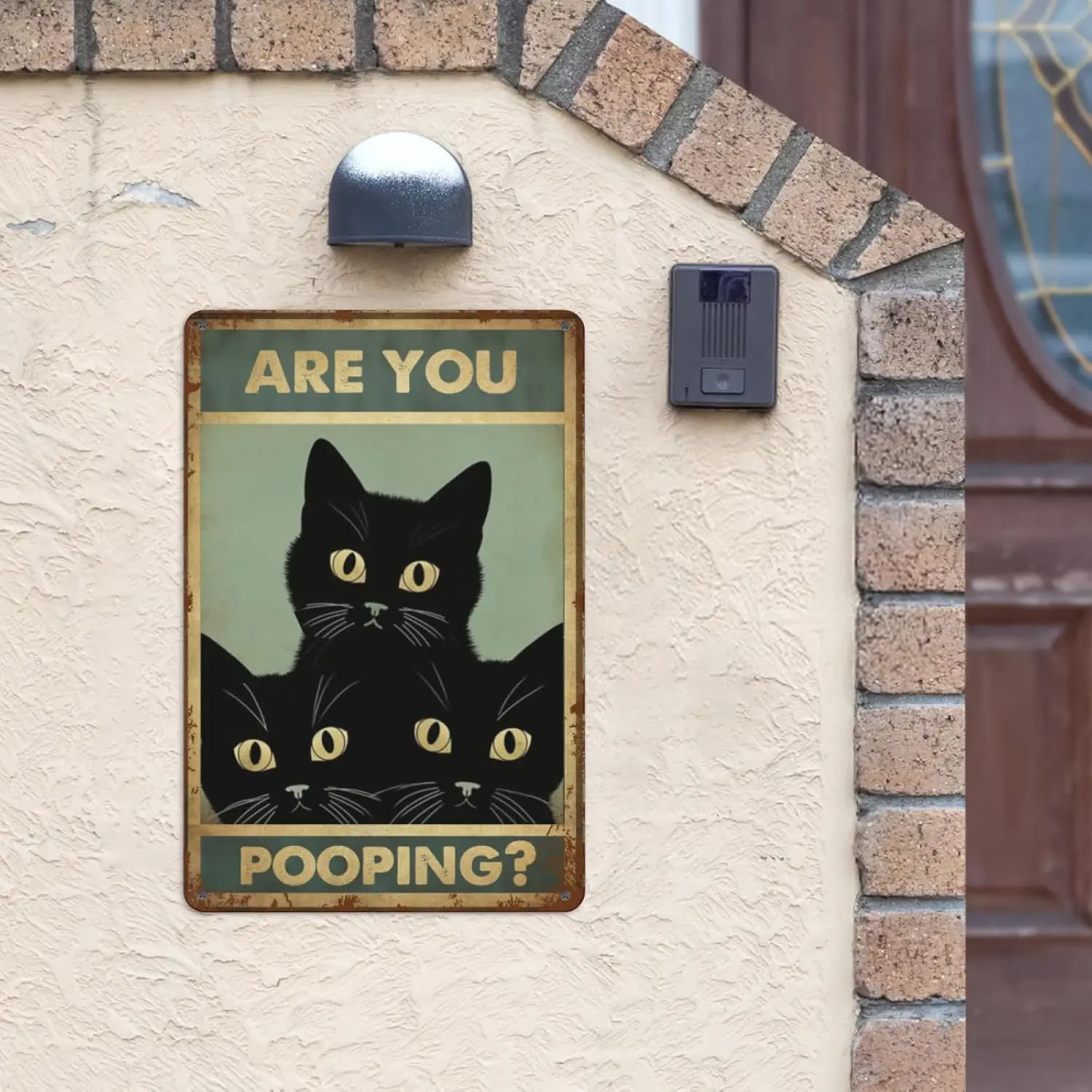 Re You Poopng3 Забавная плита Tn Sgn Wll rt для Grge Br Cffe Pub Coffee Home Broom Decor 8x12 nch