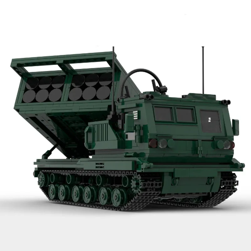 

NEW 1129PCS WW2 Military MOC M270 multiple launch rocket system Model creative ideas high-tech Child Toy Gift Armored Car Blocks