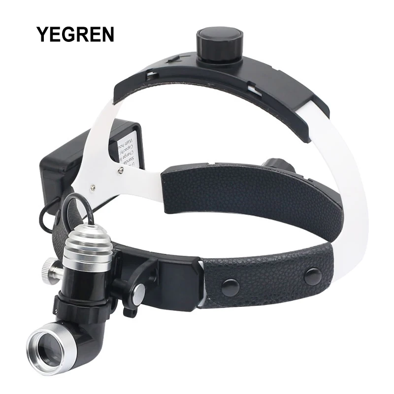 

Rechargeable LED Head Wearing Spotlight Brightness Light Spot Adjustable Dental Headlight Lamp Oral Dentist Surgery Operation
