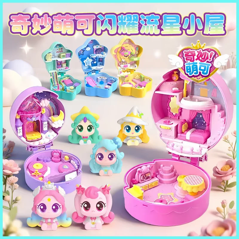 Фото Оригинальная коллекционная фигурка-игрушка из серии Catch Teenieping Moonlight Cottage Treasure Box, милая аниме-кукла, подарок на день рождения. №2