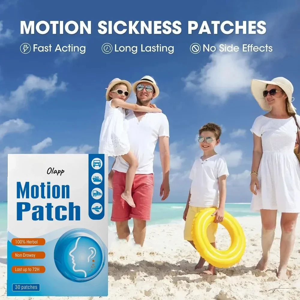 Пластырь от укачивания 30 шт. пластыри за ухом для путешествий круизным кораблем