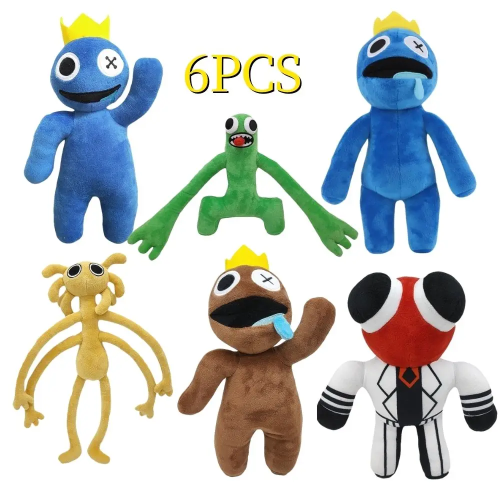 

RO Blox rainbow friend toys, cartoon character dolls, blue monster Kawai, soft plush toys for children lovers
