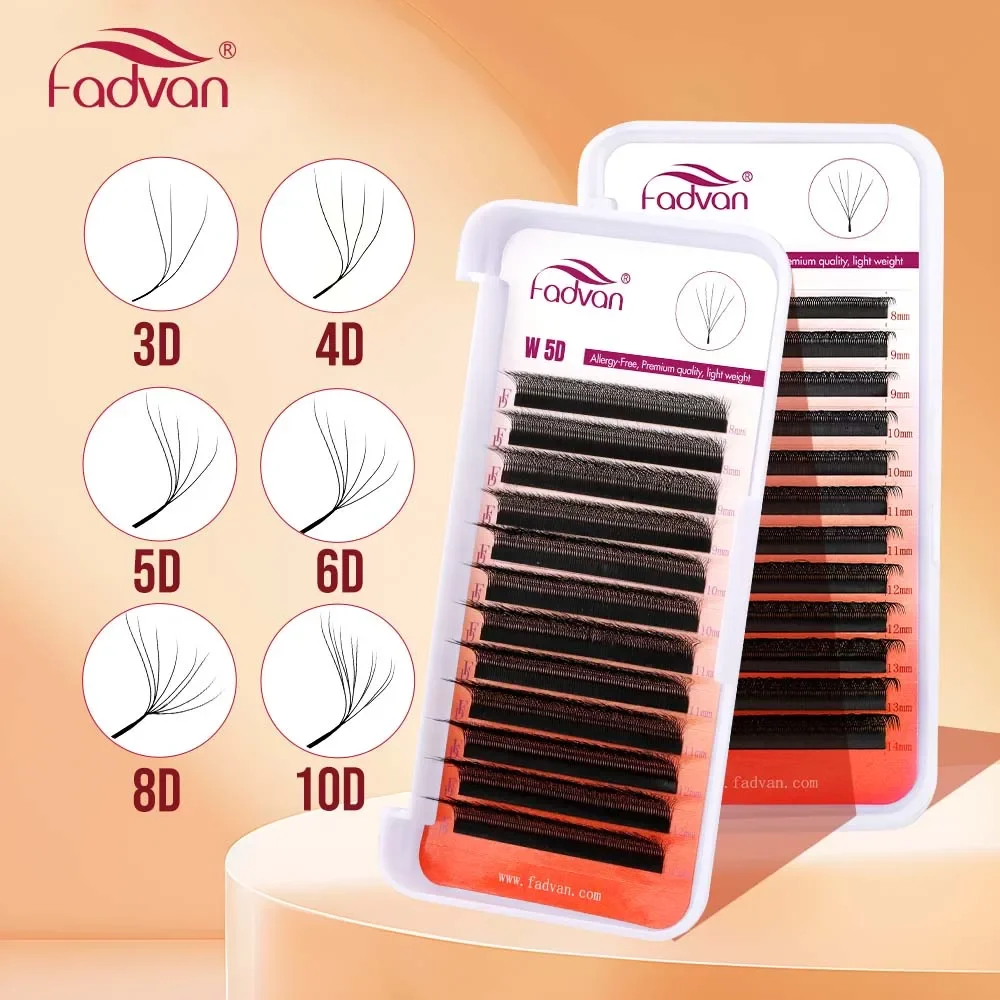 3d/4d/5d/6d/7d/8d w forma extensão de cílios curl c/d volume pré-fabricado fã cílios postiços naturais falso vison cílios maquiagem suprimentos