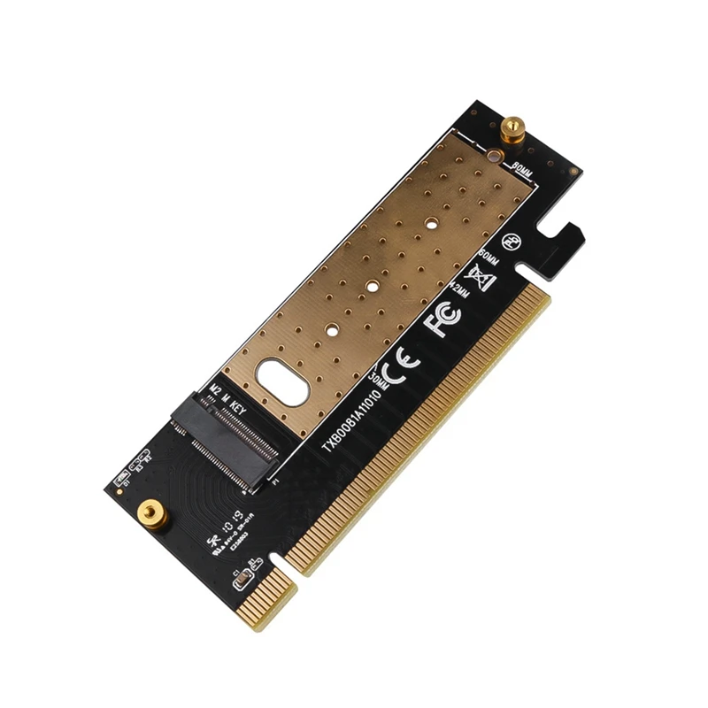 

Плата адаптера M.2 Nvme SSD NGFF на PCIE 3,0 X16, карта расширения интерфейса M Key, полная скорость, поддержка 2230 до 2280 SSD