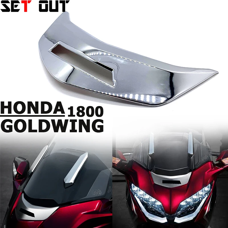

Аксессуары для мотоциклов HONDA Goldwing 1800 F6B GL1800 2018 2019 2020 18-20, декоративная крышка, хромированный передний обтекатель