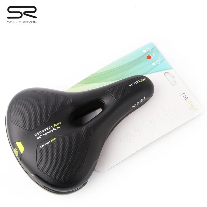 

SELLE ROYAL MTB Bike Bicycle Saddle Rail Hollow Breathable Absorption Rainproof Soft Memory Sponge Casual Off-road Cycling Seat