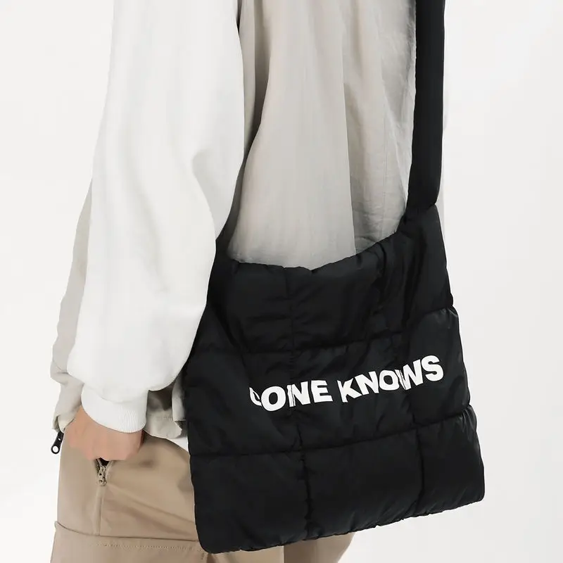 Женская Повседневная сумка через плечо с надписью вместительные простые