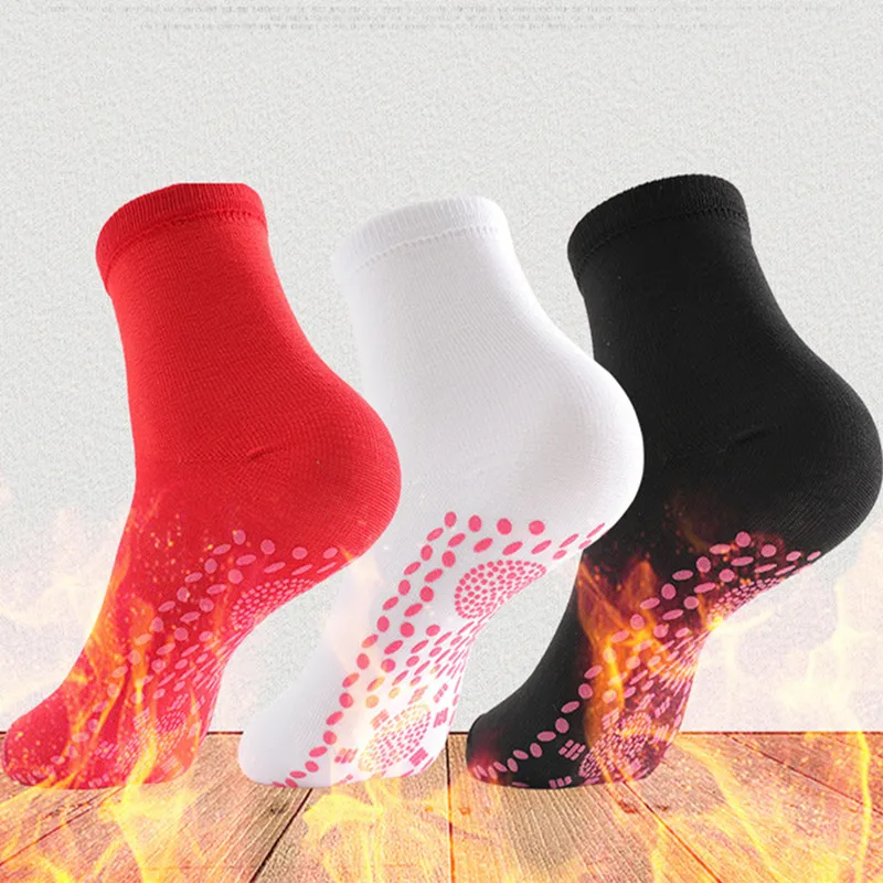 

Турмалиновые магнитные носки с подогревом терапевтические Самонагревающиеся термоноски обезболивающие зимние женские мужские теплые мас...