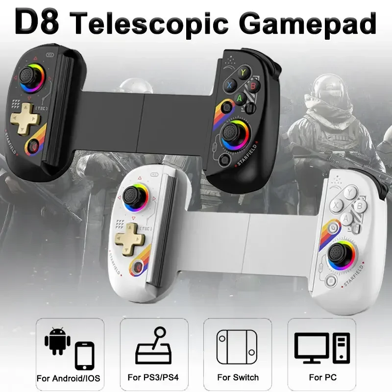 TDAEG BSP D8 RGB Bluetooth игровой контроллер для планшетов Беспроводной джойстик с