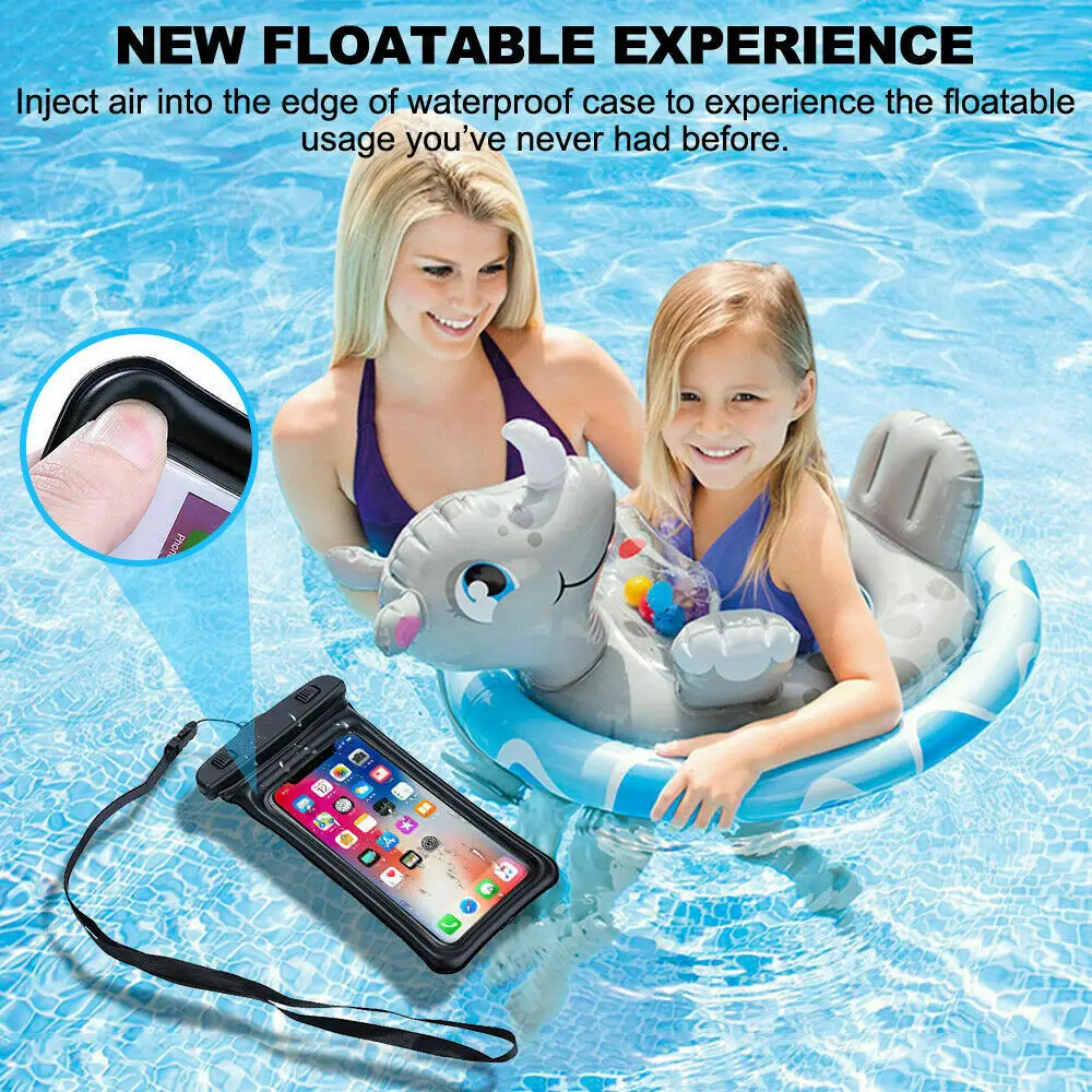 

Waterproof Phone Case Bag Pouch Swim Phone Case Clear Mobile Phone Pouch Protector Cover