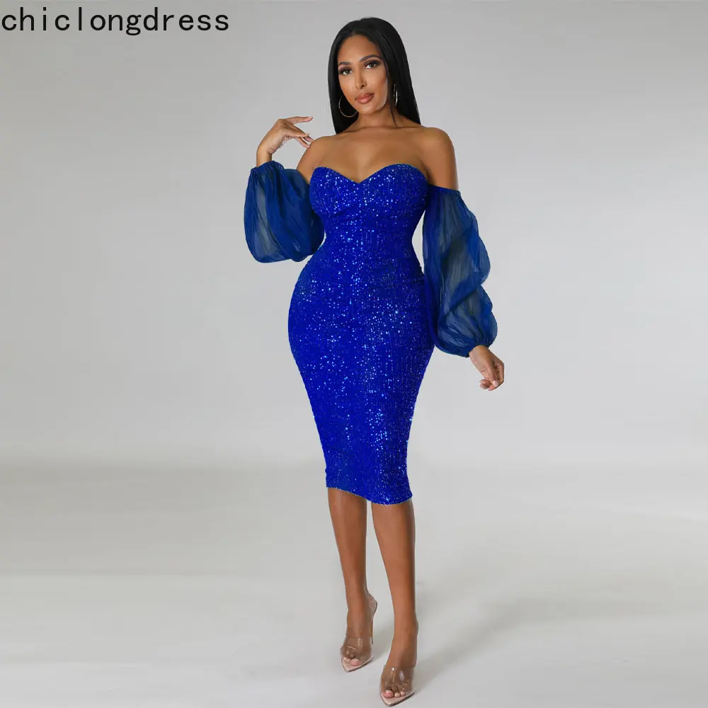 

Весна-Осень 2022, сексуальное вечернее платье с блестками, женское модное вечернее платье с разрезами и блестками, женское платье