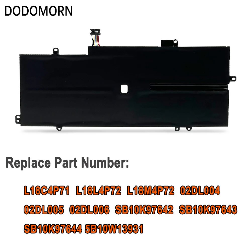 DODOMORN L18C4P71 SB10K97644 для Lenovo ThinkPad X1 Carbon 7-го/8-го поколения 2019 2020 Yoga 4-го/5-го аккумулятор