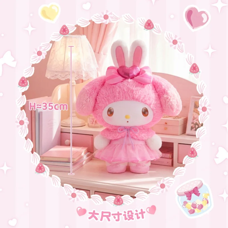 Фото Новая оригинальная виниловая кукла-фигурка My Melody Strawberry Cookie & Colorful Frosting Series 400% в мультяшном стиле, сувенир, подарок на день рождения №4