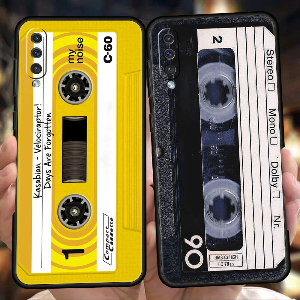 

Cassette Tape Retro Style Phone Case for Samsung Galaxy A42 A22 A12 5G A02 A03 A04 A04S A50 A70 A10 A20 A30 Silicone Cover Shell
