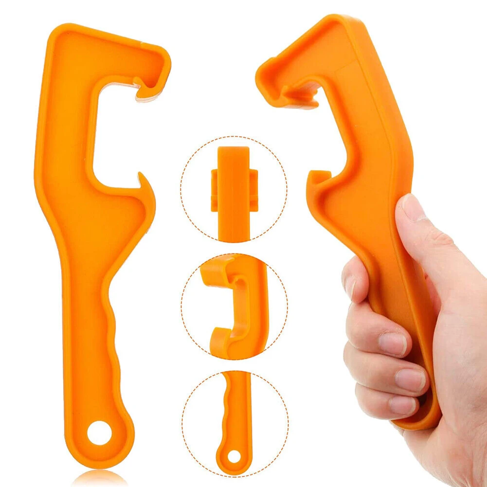 

Universal Lid Opener Barrel Opener Yellow 1pcs Can Jar Openers For Home Office Plastic Gallon Bucket High Quality