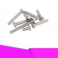 10pcs 4 40 6 32 8 3210 24 l unc 304 a2 70 stainless steel phillips truss head large flat round cross screw bolt