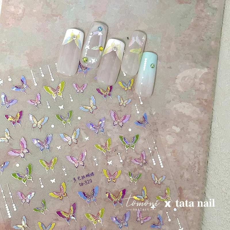 1 шт. декоративные 3D-Наклейки для ногтей в виде разноцветных ракушек