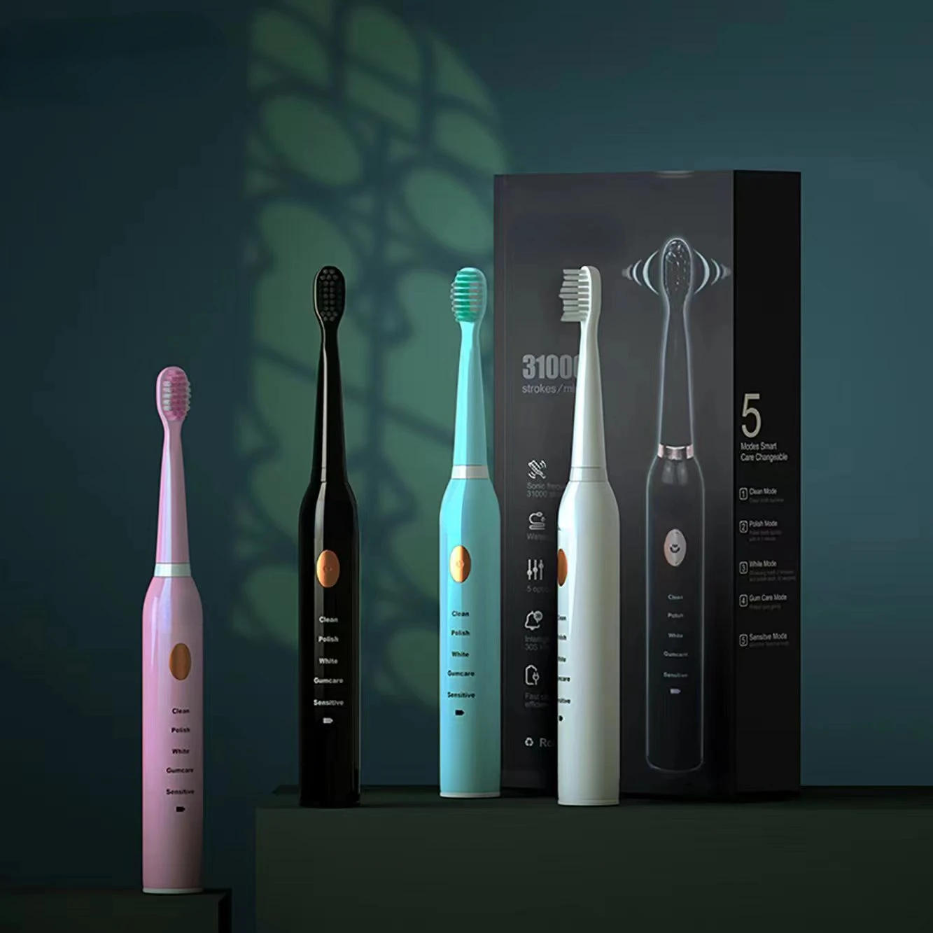 

Electric Toothbrush Adult Usb Fast Charging Powerful Cleaning 5 Mode Waterproof Xp7 Delivery Within 24 Hours GL2611TG