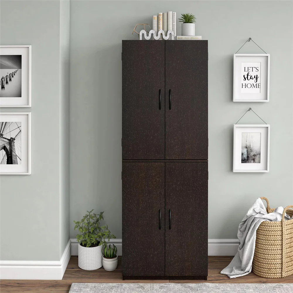 

4-Door 5' Storage Cabinet, Dark Chocolate muebles de cocina