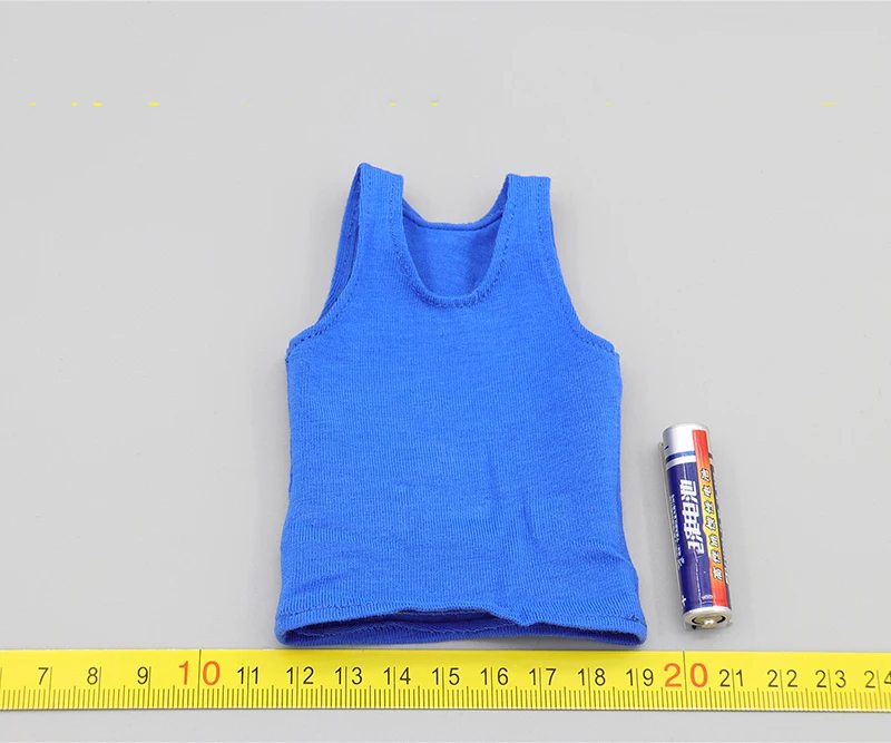 

1/6 Scale Black and Blue Vest Casual for 12''Male Figures DIY Accessories