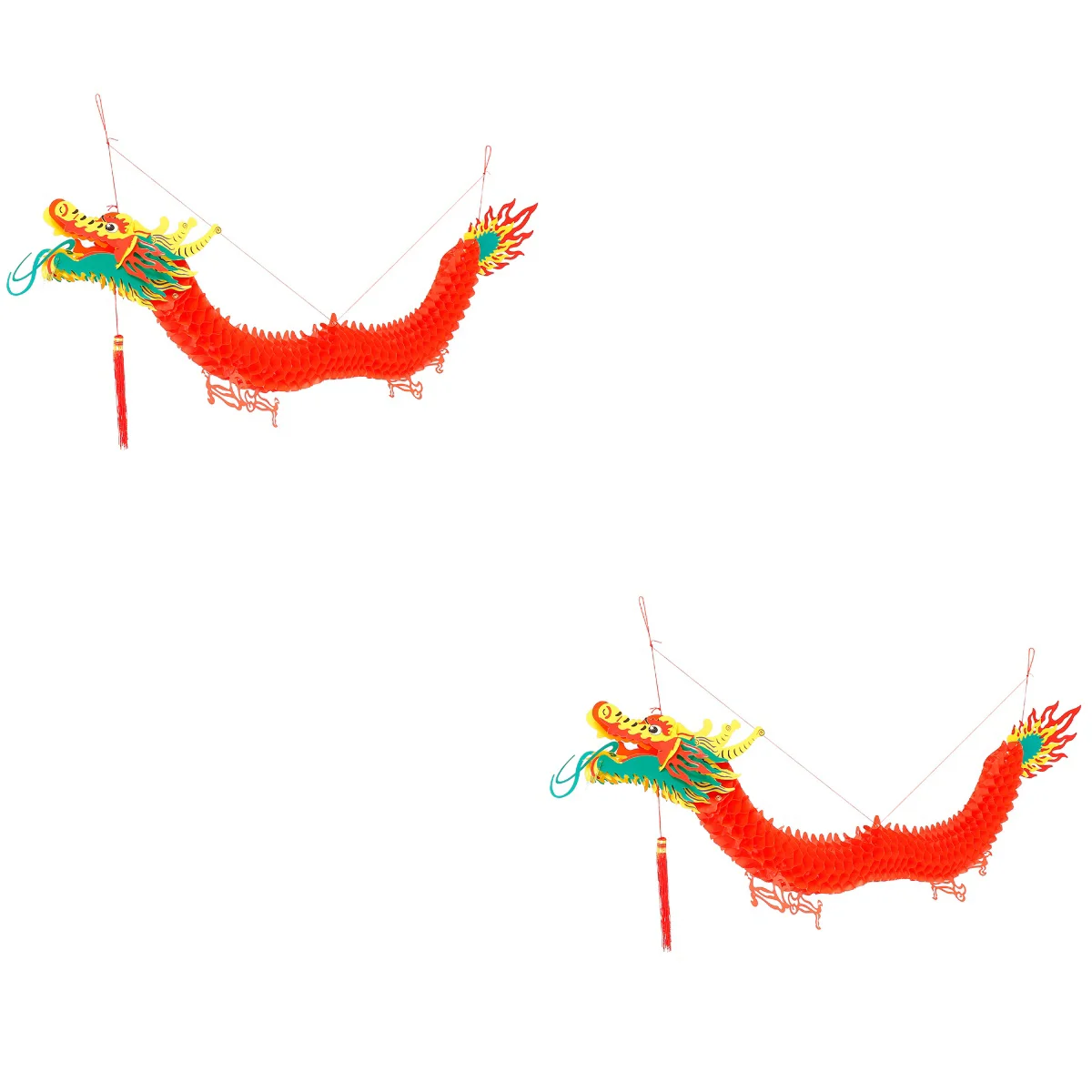 

Dragon Chinese Spring Festival Decorations Pendant Year New Paper Scene Decor Party Decoration Decors Feng Style Supplies