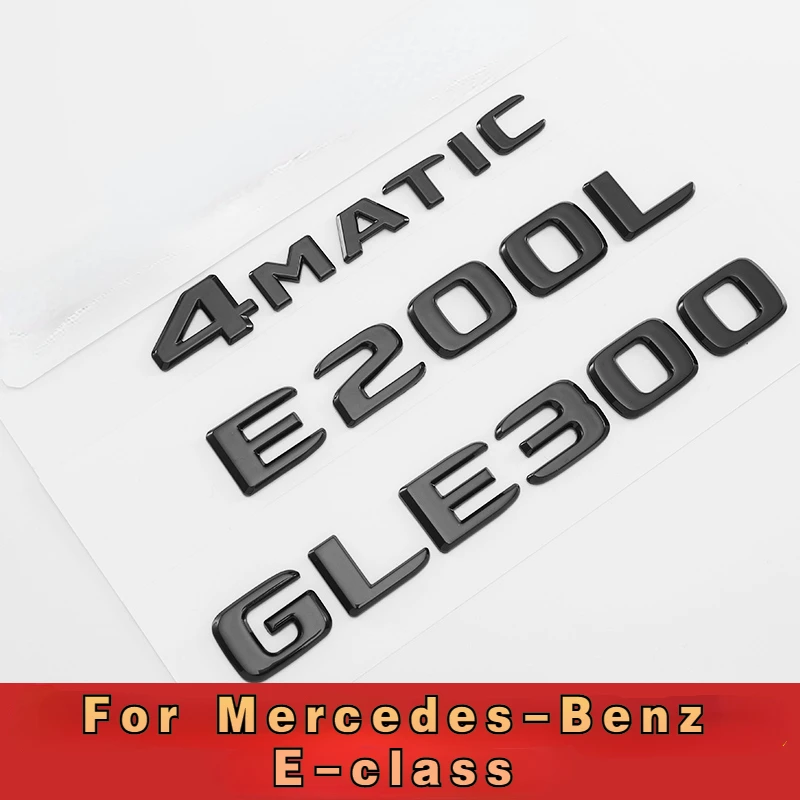 

3D car emblem decorative sticker New ABS logo is suitable for Benz E-class Car beautiful and creative decorative accessories
