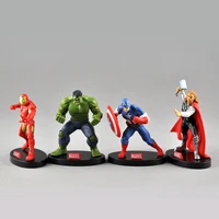marvel toy for child mini iron man hulk captain america thor anime figure marvel legend the avengers marvel series desk figures