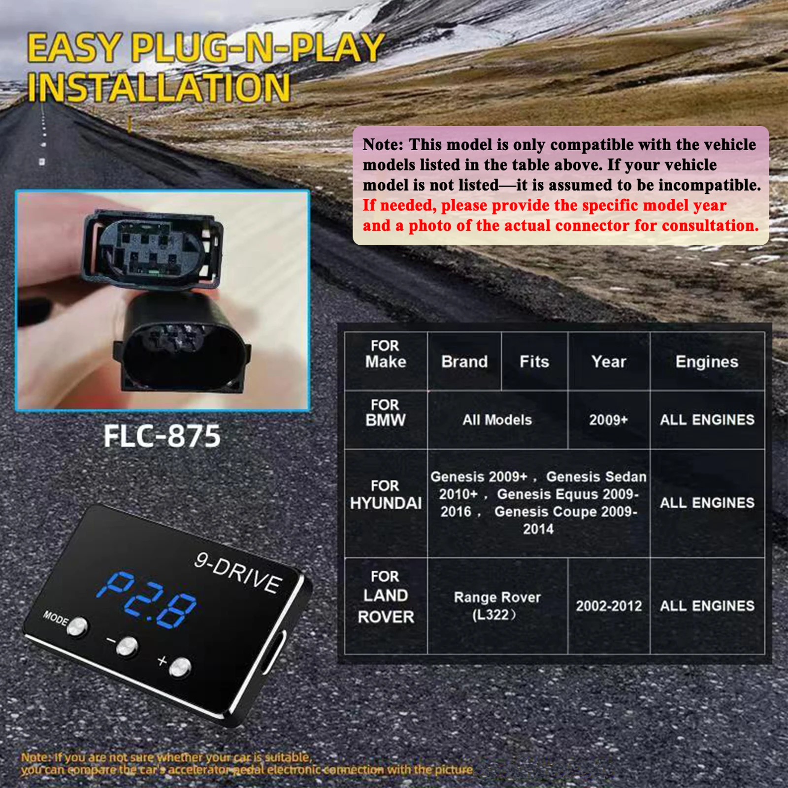 

Автомобильный электронный контроллер дроссельной заслонки, тюнинг акселератора для автомобилей, 9 дисков, 5 режимов, мощный усилитель гоночного акселератора для всех автомобилей