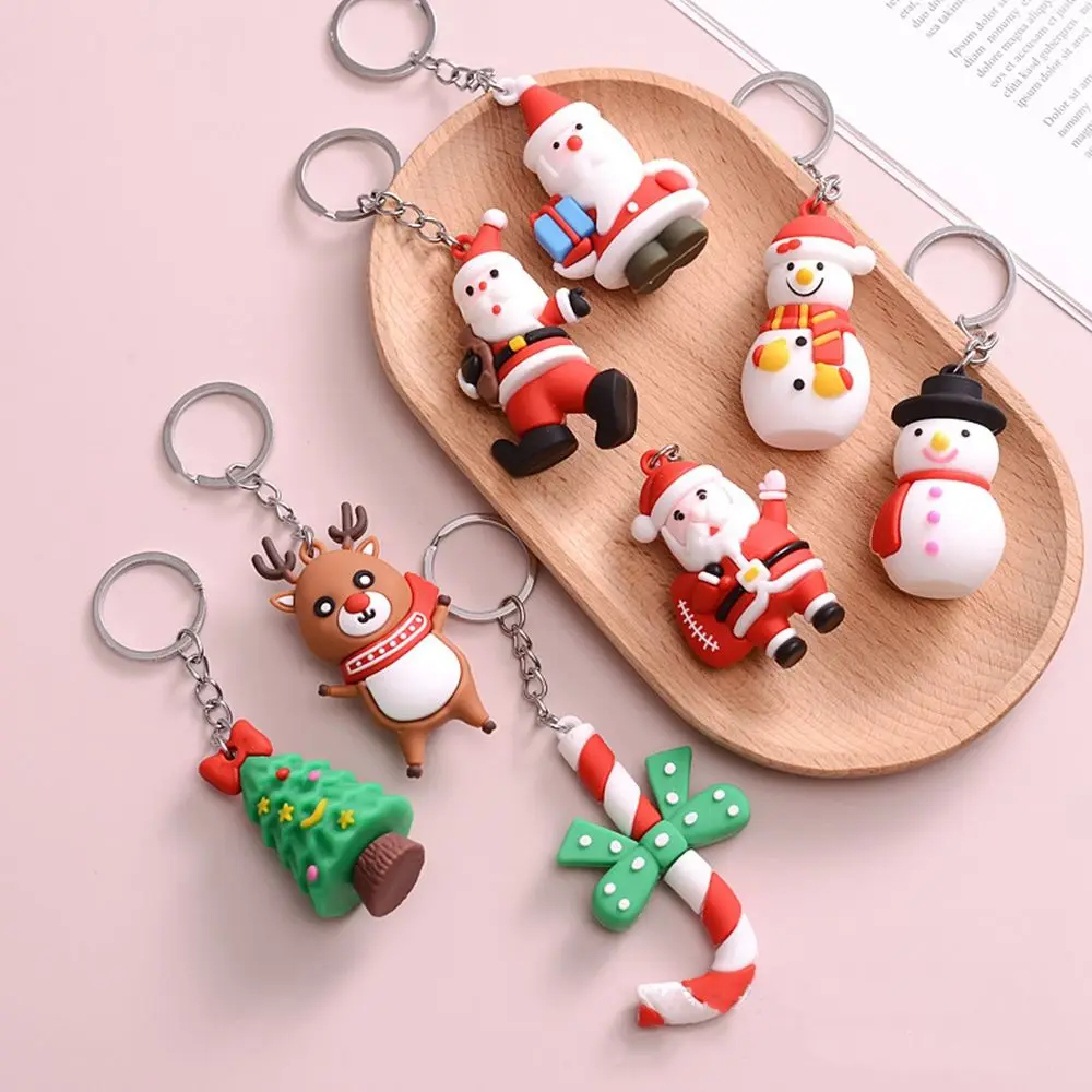 

Elk Christmas Tree Kids Girls Car Key Accessories Bag Pendant Decoration Korean Style Key Ring Christmas Key Chains