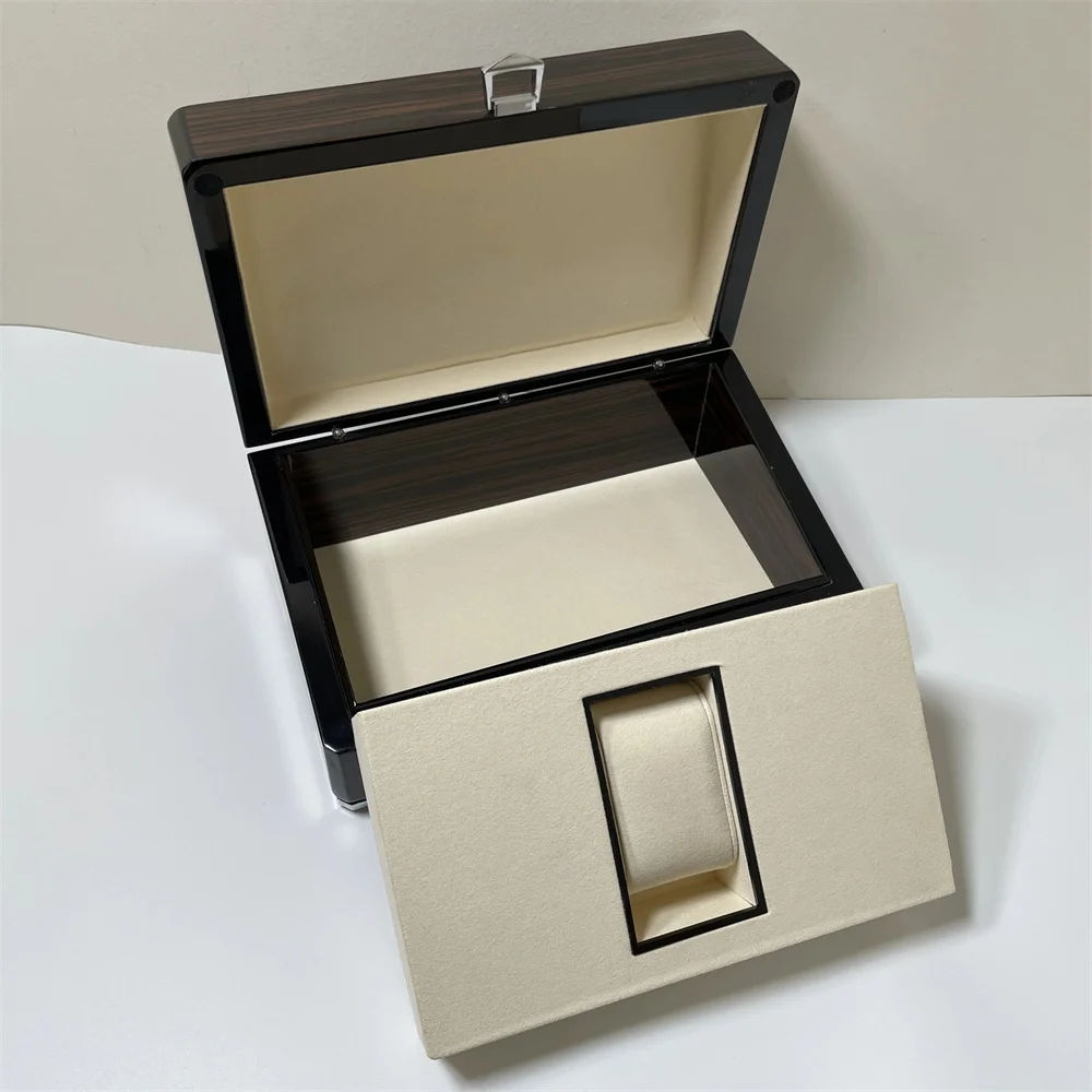 Factory Supplier Brown With  Wooden Watch Box Luxury With Papers Card Can Customization Stainless Steel 904L Waterproof  Watche