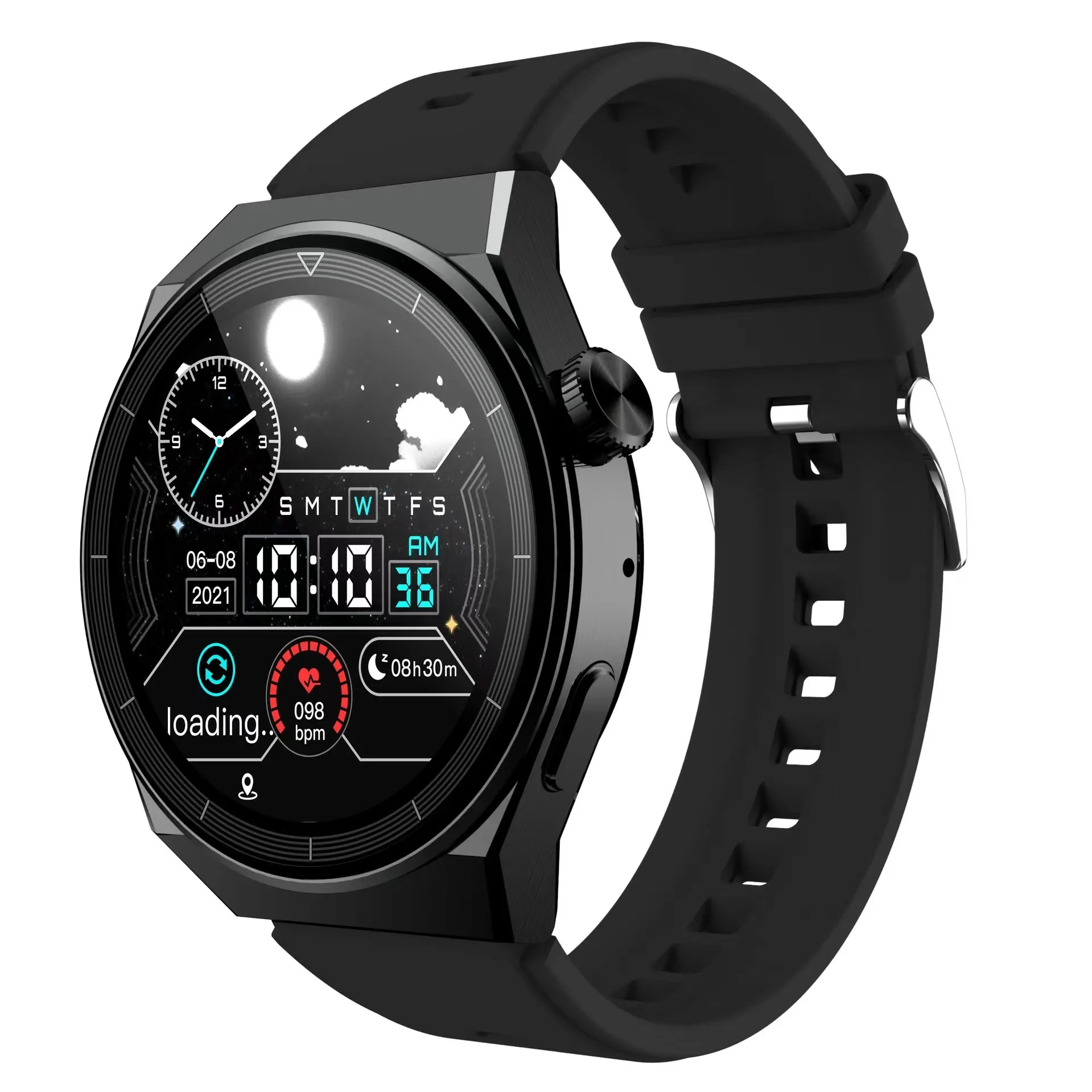 

MD3 Max Men's Watch Smart Watch Bluetooth Call Heart Rate Monitor Voice Assistant Waterproof Blood Oxygen Smartwatch For GT3 pro