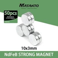 50100200pcs 10x3 mm round powerful magnet fridge bulk sheet neodymium disc magnet 103mm permanent ndfeb strong