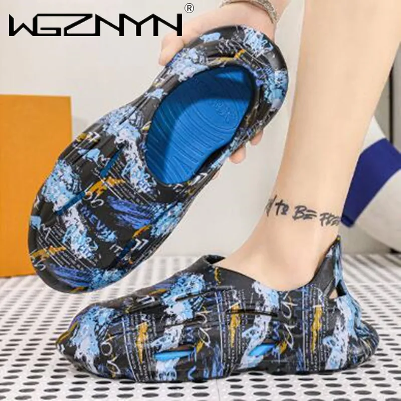 

Простые мужские модные сандалии 2023, Теплая мужская обувь из ЭВА, водонепроницаемая Женская нескользящая обувь для дома и улицы, Летняя женская обувь