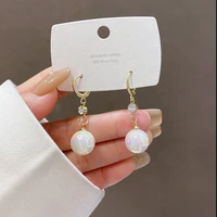 925 silver needle sense colorful pearl earrings for women vintage butterfly bijoux femme elegant stud jewelry 2022 trend jewelry