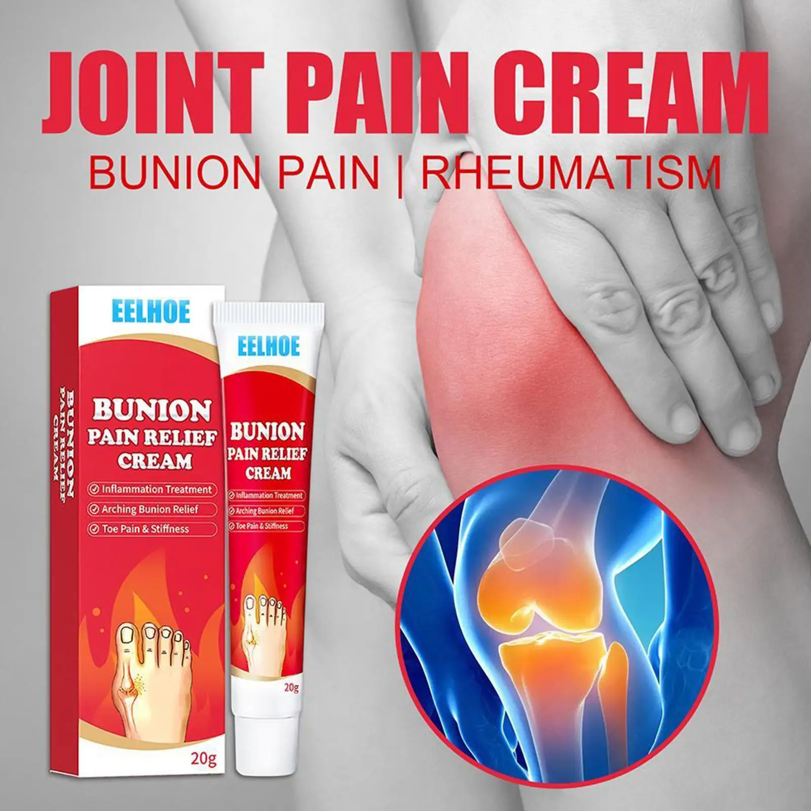 

1pcs Knee Joint Pain Arthritis Analgesic Ointment Body Joint Back Neck Knee Pain Relief Cream Chinese Herbal Medical Joint Cream