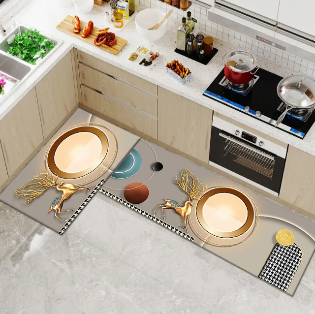 Новый стильный кухонный коврик Придверный для гостиной ковер дома спальни пола