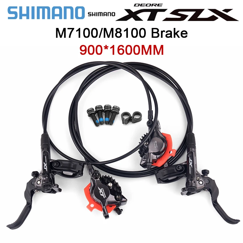 Shimano Deore XT M8100 Hydraulic Brake ICE Tech SLX M7100 M6100 MTB Brakes Left Right 900/1600mm Mountain Bicycle Disc |