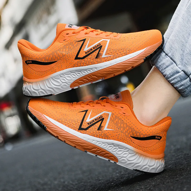 2023 New Men's Sneakers Lightweight Outdoor Running Shoes Air Cushion Sneakers Elastic Running Shoes Jogging Tenis Hombre 39-45