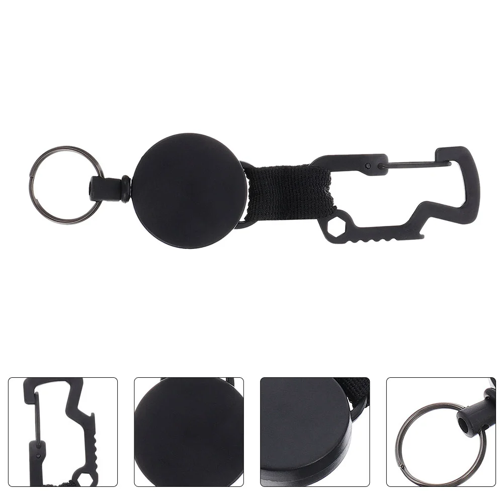 

Badge Holder Key Retractable Reel Clip Keychain Lanyard Chain Carabiner Duty Heavy Beltreels Id Wire Keyring