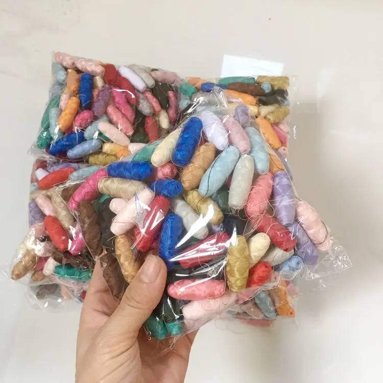

250g DIY Sewing Supplies Manual Line Set Embroidering Machine Accessories Home Sewing Tools white colorful Thread Polyester