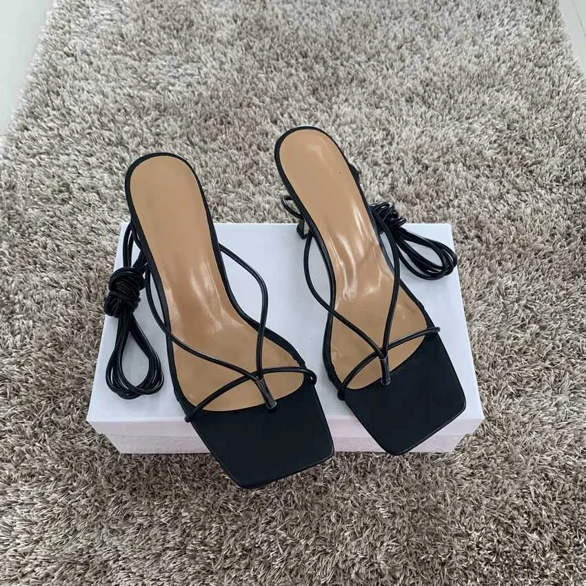 

Women Summer Ankle Strap Sandals Ladies Thin High Heels Party Dress Shoes Female Fashion Sexy Sandal Woman Square Toe Shoe 2021